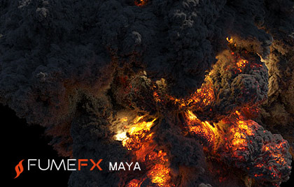 Clouds, fire, smoke and explosions Maya plugin